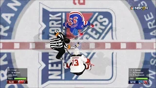 NHL 19 - New York Rangers vs New Jersey Devils - Gameplay (HD) [1080p60FPS]
