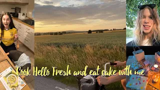 Cook Hello Fresh and eat cake with me (friends, cooking session and Co)🥗☀️