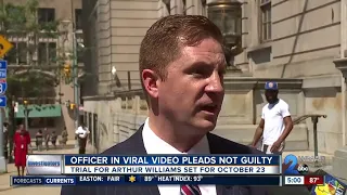 Baltimore Police officer in viral video pleads not guilty, awaits trial in October