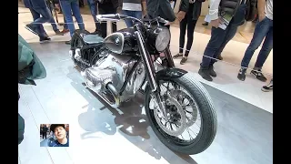 BMW R18 CONCEPT SHOW BIKE RETRO STYLE MOTORCYCLE ALL NEW MODEL WALKAROUND