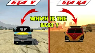 GTA V VS GTA San Andreas Vans Comparison ( Paradise Vs Camper ) Which's The Best ?!