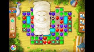 GardenScapes Level 2042 no boosters (11 moves)