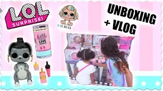L.O.L. Surprise Interactive Live Pet and Little Sister UNBOXING! Follow us around the Mall VLOG!!
