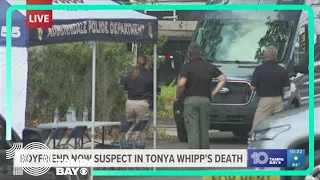 Police searching Tonya Whipp's boyfriend's house after he was arrested for stealing her money