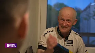Rīga-Valmiera vecākais skrējējs Viktors Suborins pilns enerģijas un patriotisma | Sporta Studija
