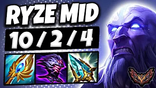 Ryze vs Akali MID [ Triple Kill ] Korea Grandmaster Patch 14.10 ✅