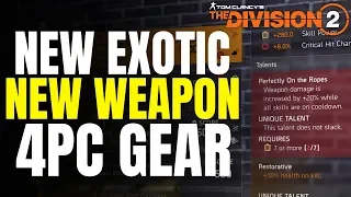 The Division 2 NEWS! NAMED PERFECT TALENTS, NEW EXOTIC, NEW WEAPON & MORE!