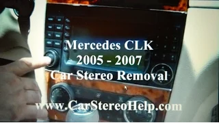 How to Mercedes CLK Bose Stereo Removal 2005 - 2007 replace repair