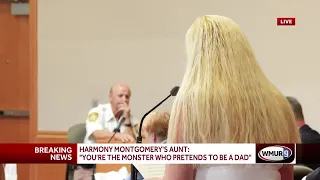 'Poor excuse for a human being': Harmony Montgomery's aunt addresses court