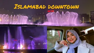 Dancing Fountains Islamabad Down Town Lake Park View City/new year 2024 preparations /celebrations