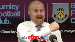 Sean Dyche finding out that Burnley are in the title fight