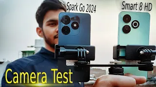 Tecno Spark Go 2024 VS Infinix smart 8 HD camera test - The Best camera phone under 8000