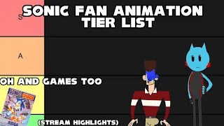 Making a Sonic Fan Animation Tier List with Friends