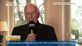 Klaus von Dohnanyi zur Bürgerschaftswahl in Hamburg im Tagesgespräch am 16.02.2015