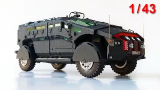 Фалькатус - Бронеавтомобиль ЦСН ФСБ 1:43 (печать и сборка модели)