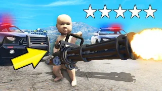 Playing GTA 5 As A BABY! (GTA 5 Mods)