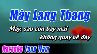 Mây Lang Thang Karaoke Tone Nam | Karaoke Nhạc Sống Cover Dễ Hát Mới Nhất NBP. Music