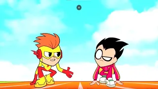 Robin Race With Kid Flash | Teen titans GO!