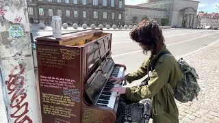 It's just a burning memory - The Caretaker - Copenhagen street piano