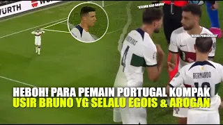 INI Portugal bukan MU, Para Pemain portugal Kompak USIR Bruno Setelah Terlihat Tak Hormati Ronaldo