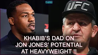 🚨 Khabib's Dad Speaks on Jon Jones' Heavyweight Return! #khabib #jonjones #ufc