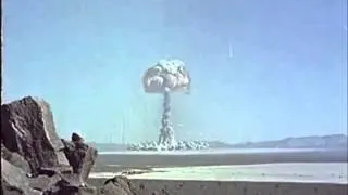 Nevada Atom Bomb Test - Colour Footage of Mushroom Cloud