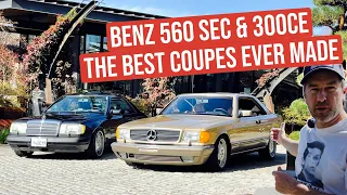 Auto Afflicted | 560 SEC vs 300CE | The Best Coupes Mercedes-Benz Ever Built #autoafflicted