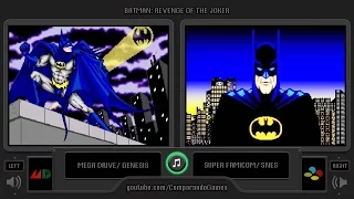 Batman: Revenge of the Joker (Sega Genesis vs Snes) Side by Side Comparison | Vc Decide