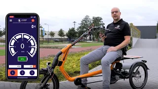 How does the Van Raam e-bike app work?