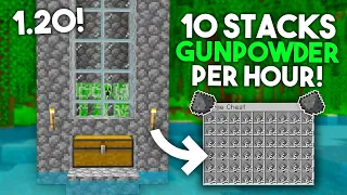 EASY 1.20 CREEPER FARM TUTORIAL in Minecraft Bedrock (MCPE/Xbox/PS4/Nintendo Switch/Windows10)