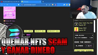 COMO QUEMAR NFTS SCAM EN SOLANA Y GANAR DINERO