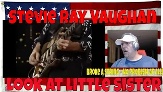Stevie Ray Vaughan - Look at Little Sister - REACTION - Broke a string - NO PROBLEM AT ALL!