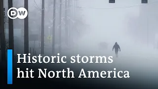 Severe snowstorms paralyze USA as arctic blast sets in | DW News