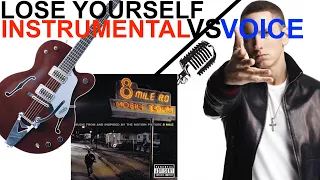 EMINƎM LOSE YOURSELF, BUT INSTRUMENTAL IN LEFT EAR, VOICE IN RIGHT (headphones)