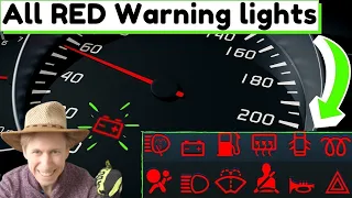 Red warning lights on dashboard🚨in car: Ford, BMW, Audi, VW, Fiat, Iveco, Peugeot, MG [Explanation]