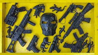 Membersihkan Nerf Assault Rifle, Shotgun, AK7, Sniper Rifle, Glock Pistol, new nerf guns, M16