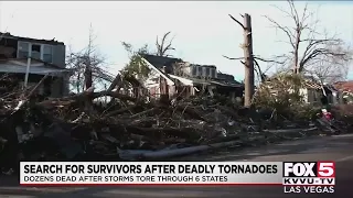 Search for survivors after deadly tornadoes in US heartland