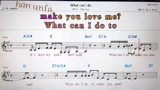 What can I do/The Corrs💋노래방 반주*기타 코드 악보*가라오케💖Karaoke*Sheet Music*Chord*MR