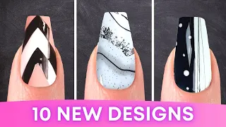 NEW Black And White Nail Art Designs | Autumn Nails 2021