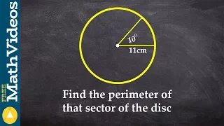 How to find the perimeter of a sector using arc length formula