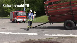 🚨🚒  Update Maiwagen-Unfall in Kandern: Traktor-Fahrer ohne Führerschein und Zulassung [01.05.2024]