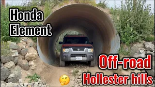 Honda element goes off-road at hollester hills!