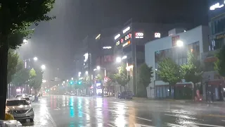 Perfect Rainstorm Walk. Heavenly Sound for Sleep Study Meditation. Ambient Video. Noise Canceling.