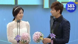[2013연기대상] 이민호♥박신혜 베스트 커플상 / The Heirs Lee MIn-ho, Park Shin-Hye Best couple Awards / Eng Subtitle