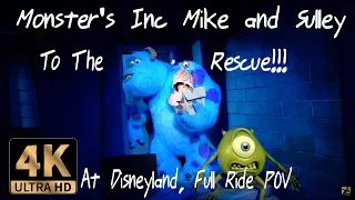 Monsters Inc. Mike and Sulley to the Rescue Full Ride POV Summer 2023 in 4k Ultra #disney100