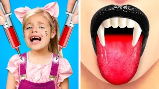 Babysitter Barbie Gentille vs Babysitter Vampire Méchante! Astuces Géniales Pour Parentspar Gotcha!