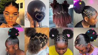 💦💞New 𝑮𝒐𝒓𝒈𝒆𝒐𝒖𝒔 𝑯𝒐𝒍𝒊𝒅𝒂𝒚 natural hairstyles + slayed edges |4C/4B Natural Hairstyles