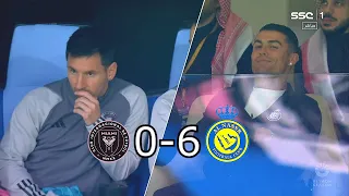 Ronaldo & Messi ALL Reactions Al Nassr 6-0 Inter Miami 2024