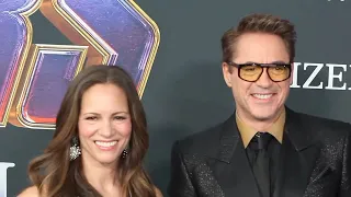 Susan Downey and Robert Downey Jr at Avengers Endgame premiere