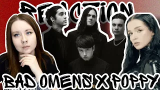 Новая вокалистка? РЕАКЦИЯ BAD OMENS x POPPY - V.A.N (Official Music Video) |Reaction| English sub